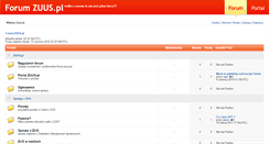 Desktop Screenshot of forum.zuus.pl