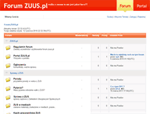 Tablet Screenshot of forum.zuus.pl